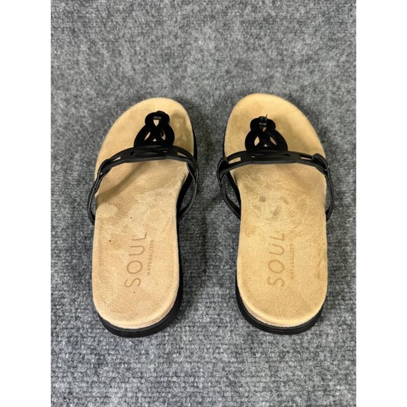Soul Naturalizer Janice Women's 9M Black Sandals Cutout Design Cushioned Footbed - Picture 12 of 16